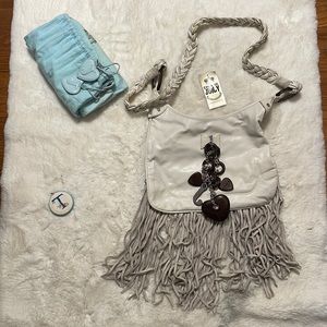 Juicy Couture White Tassel Bag